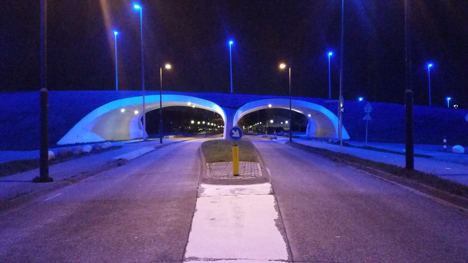 Eindhoven airport at night